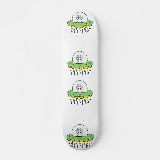 Skateboard Funny Alien UFO (Anverso )