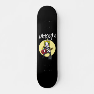 Skateboard Funny Heavy Metalizado Unicorn