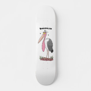 Skateboard Funny marabou stork personalizado