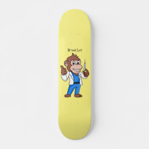 Skateboard Funny orangutan ape personalizado médica