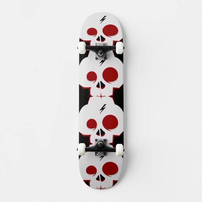 Skateboard Funny personalizado de cráneo monstruo paño de beb (Anverso)