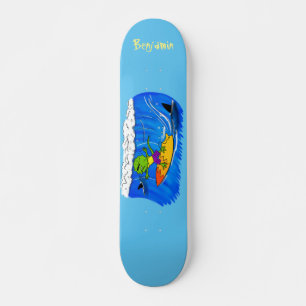 Skateboard Funny personalizado de surf con lagarto frito
