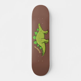 Skateboard Funny stegosaurus dinosaur personalizado