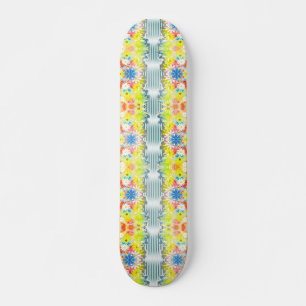 Skateboard Fusión de flores (cubierta para patinetas)