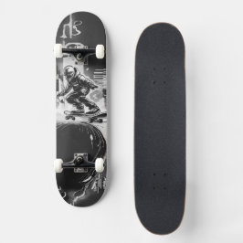 Skateboard Futuristischer Flow - Der Rebellische Skateboarder