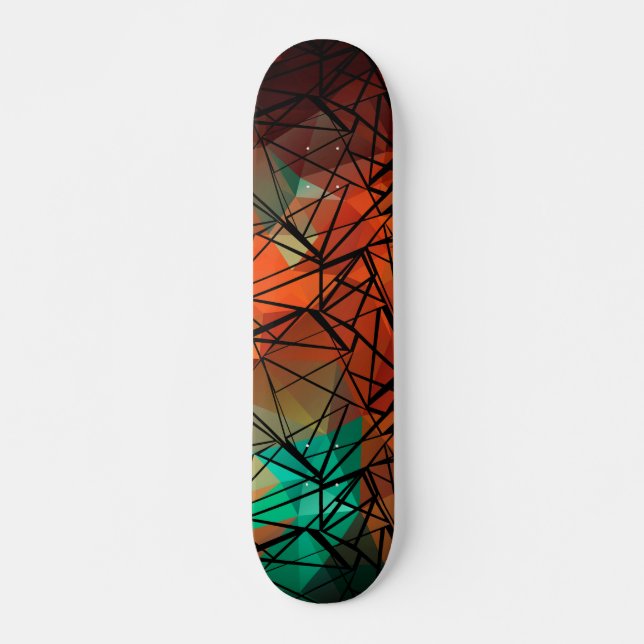 Skateboard FuzzyFoxArt , polígono (Anverso )