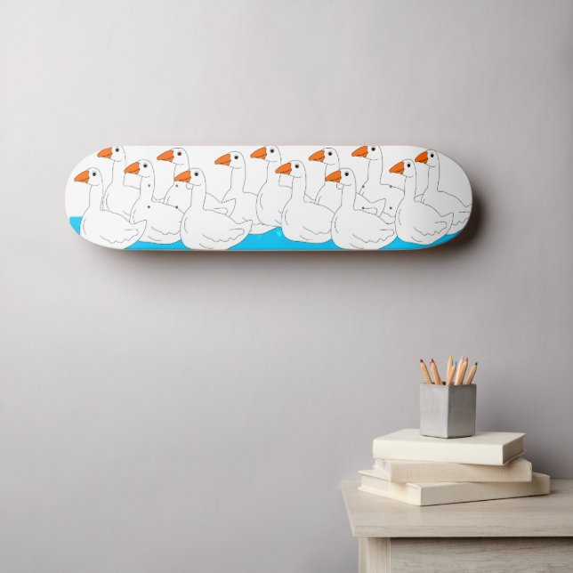 Skateboard Gaggle De Diseño Geese (Arte de pared (horz))