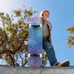 Skateboard Galaxia azul<br><div class="desc">Patineta galaxia azul y violeta con estrellas.</div>