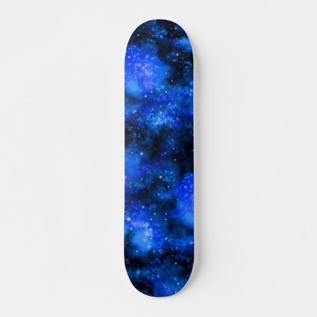 Skateboard Galaxia azul Espacio cósmico (Anverso )
