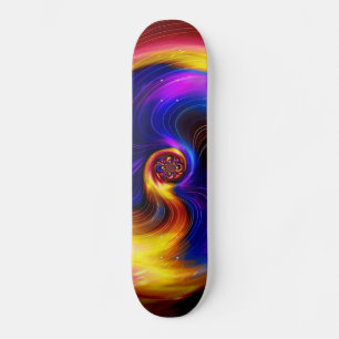 Skateboard Galaxia colorida