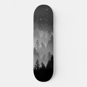 Skateboard Galaxia de la Selva Blanca y Negra Sueño #1 #decor