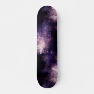 Skateboard Galaxia Espacio Celeste Cielo Nocturno Púrpura