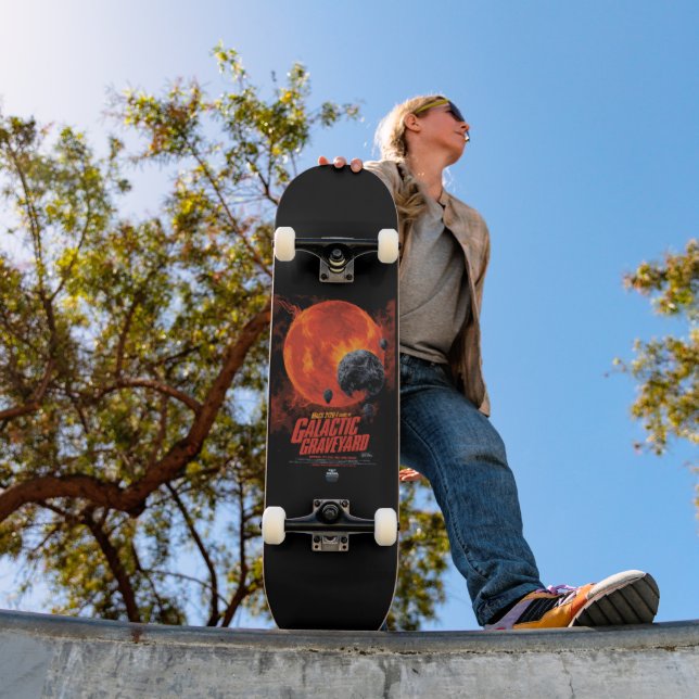 Skateboard Galaxia Halloween de Halloween en el cementerio es (Exterior 1)