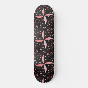 Skateboard galaxia negra y rosa