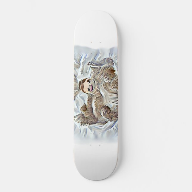 Skateboard Galería esloth Pinting Tote Bag Wrap iPad Air Cove (Anverso)