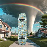 Skateboard Galileo azul termómetro<br><div class="desc">Regalo aleatorio para un meteorólogo o cazador de tormentas</div>