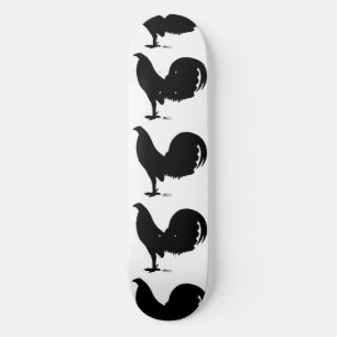 Skateboard Gamecock Rooster Silhouette