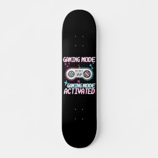 Skateboard Gaming Mode Activated – Retro Pixel Controller Des
