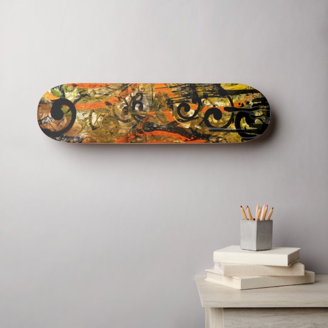 Skateboard Ganador del premio TBA Spilt Paint - Swirly (Arte de pared (horz))