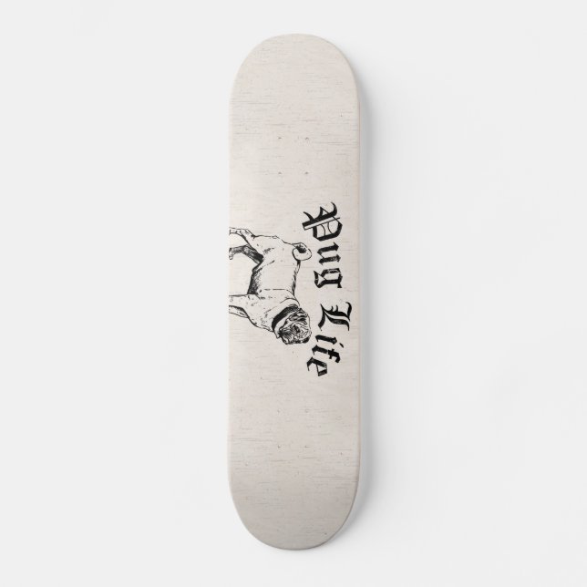 Skateboard Gángster divertido del perro de la vida del barro (Anverso)