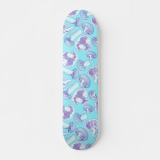 Skateboard Garden Mushrooms azul