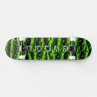Skateboard Garras Neon Verde Tococlaws Dragón | Monstruo