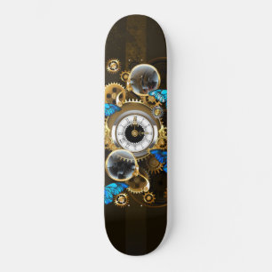 Skateboard Gases de vapor y mariposas azules