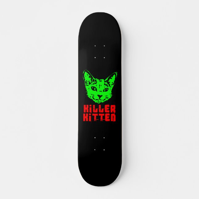 Skateboard Gatito asesino - II (Anverso )