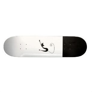 Skateboard Gatito banal negro 2