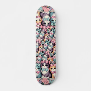 Skateboard Gatitos Vintage con arcos