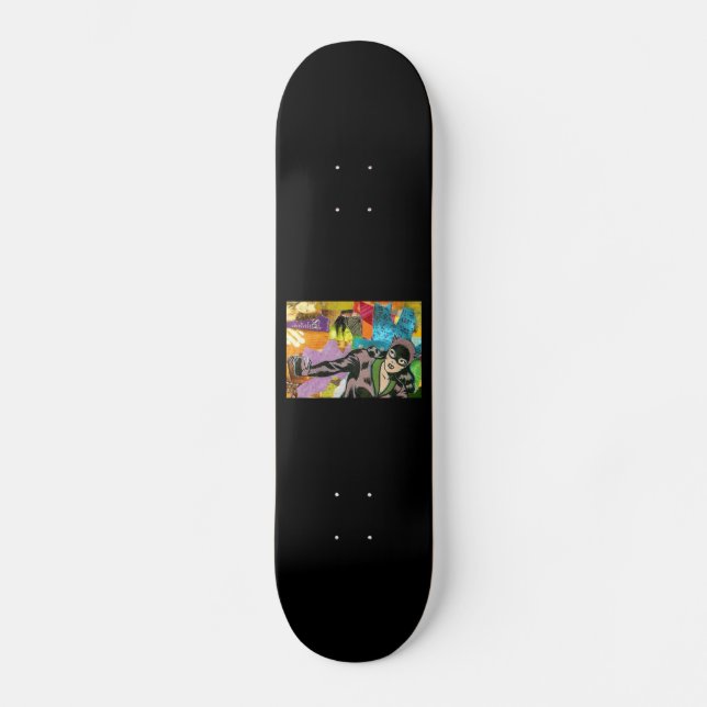 Skateboard gato (Anverso)