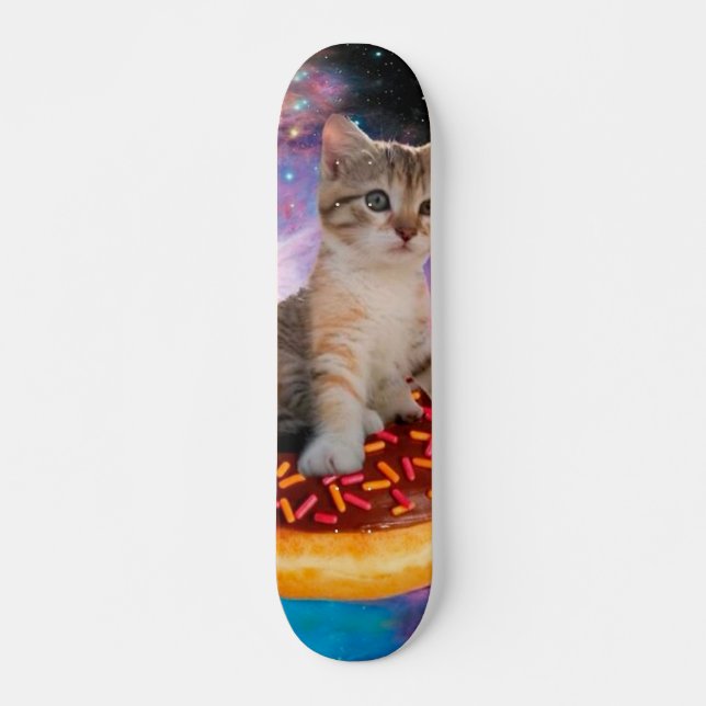 Skateboard Gato de donut - amante de donut (Anverso )