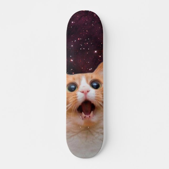 Skateboard Gato de espacio asombroso (Anverso )