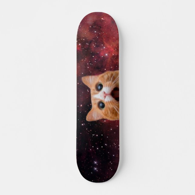 Skateboard Gato de espacio asombroso (Anverso )