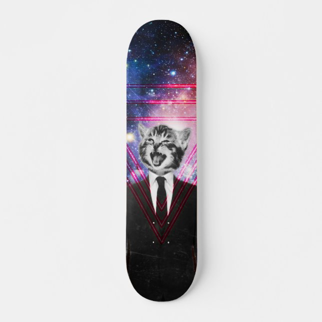 Skateboard Gato de Illuminati (Anverso )