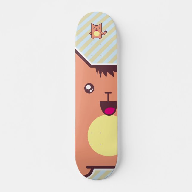 Skateboard Gato de Kawaii (Anverso )