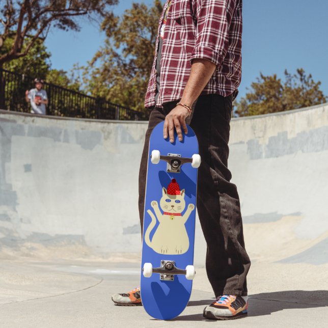 Skateboard Gato de Navidades de corte (Exterior 2)