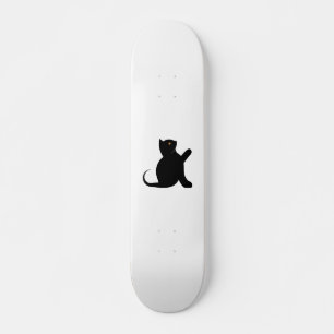 Skateboard Gato diciendo hola