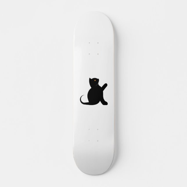 Skateboard Gato diciendo hola (Anverso )
