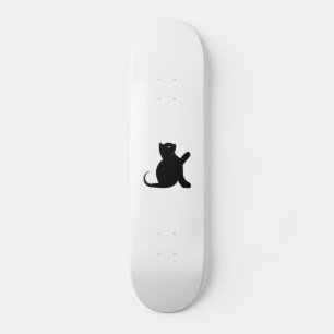 Skateboard Gato diciendo hola