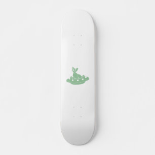 Skateboard Gato en Ufo - Elegir color de fondo