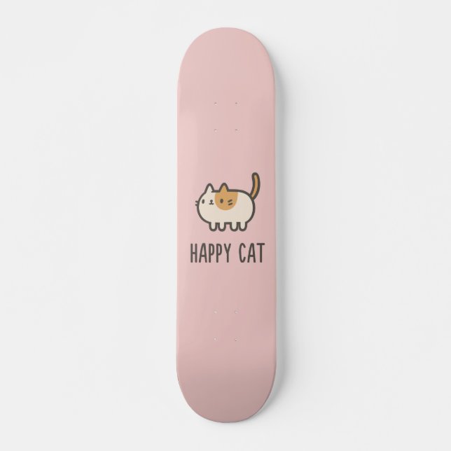 Skateboard Gato feliz (Anverso )