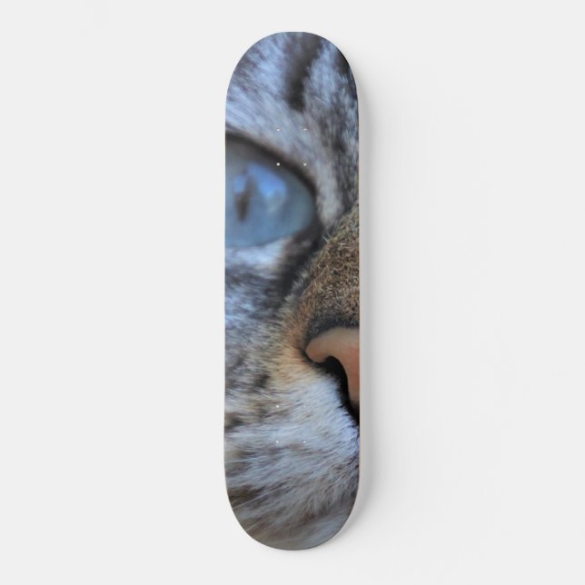 Skateboard Gato gris (Anverso)