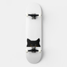 Skateboard Gato negro