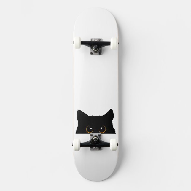 Skateboard Gato negro (Anverso)