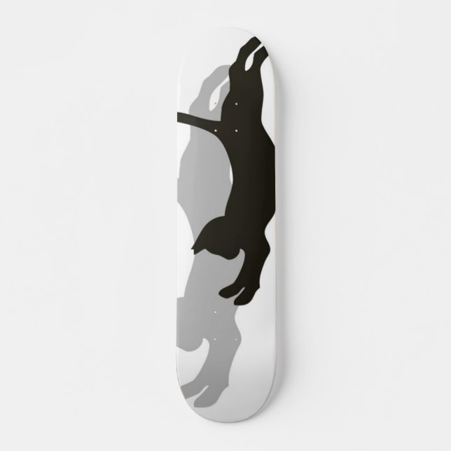 Skateboard Gato negro (Anverso )