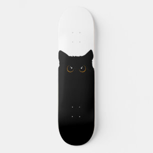 Skateboard Gato Negro Genial