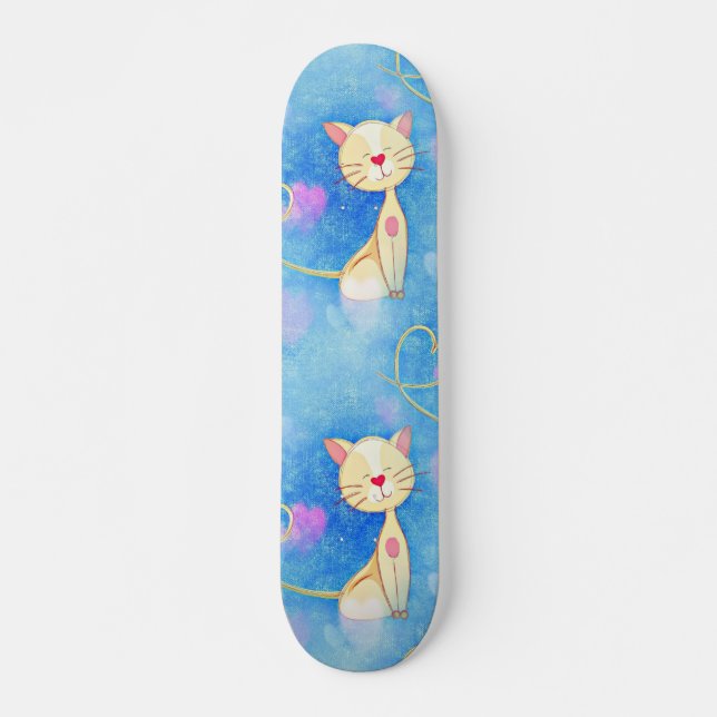 Skateboard Gato soñador (Anverso )