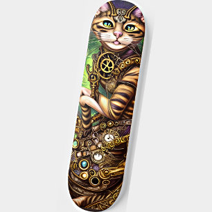 Skateboard Gato Steampunk