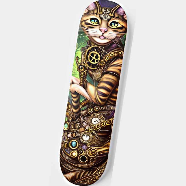Skateboard Gato Steampunk (Subido por el creador)